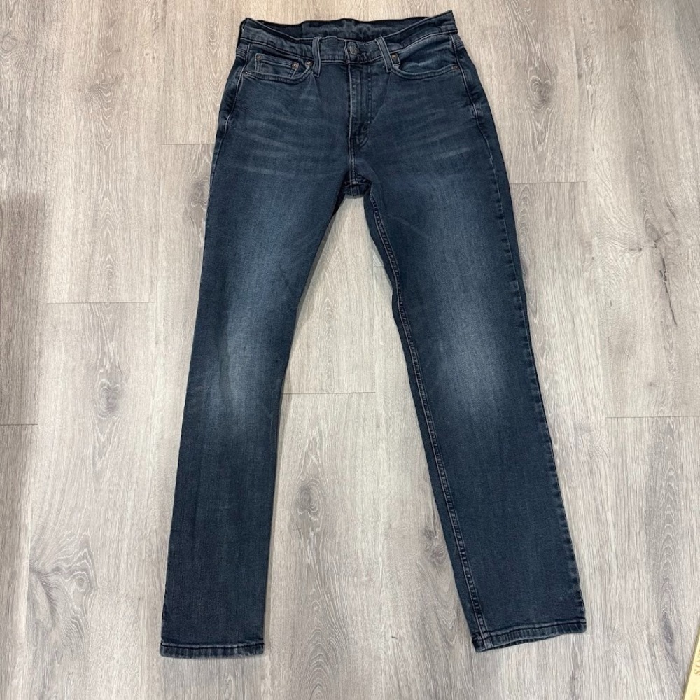Levis 514 Straight Fit Jeans Mens 30x32 Dark Wash Blue Denim 00514-1403
